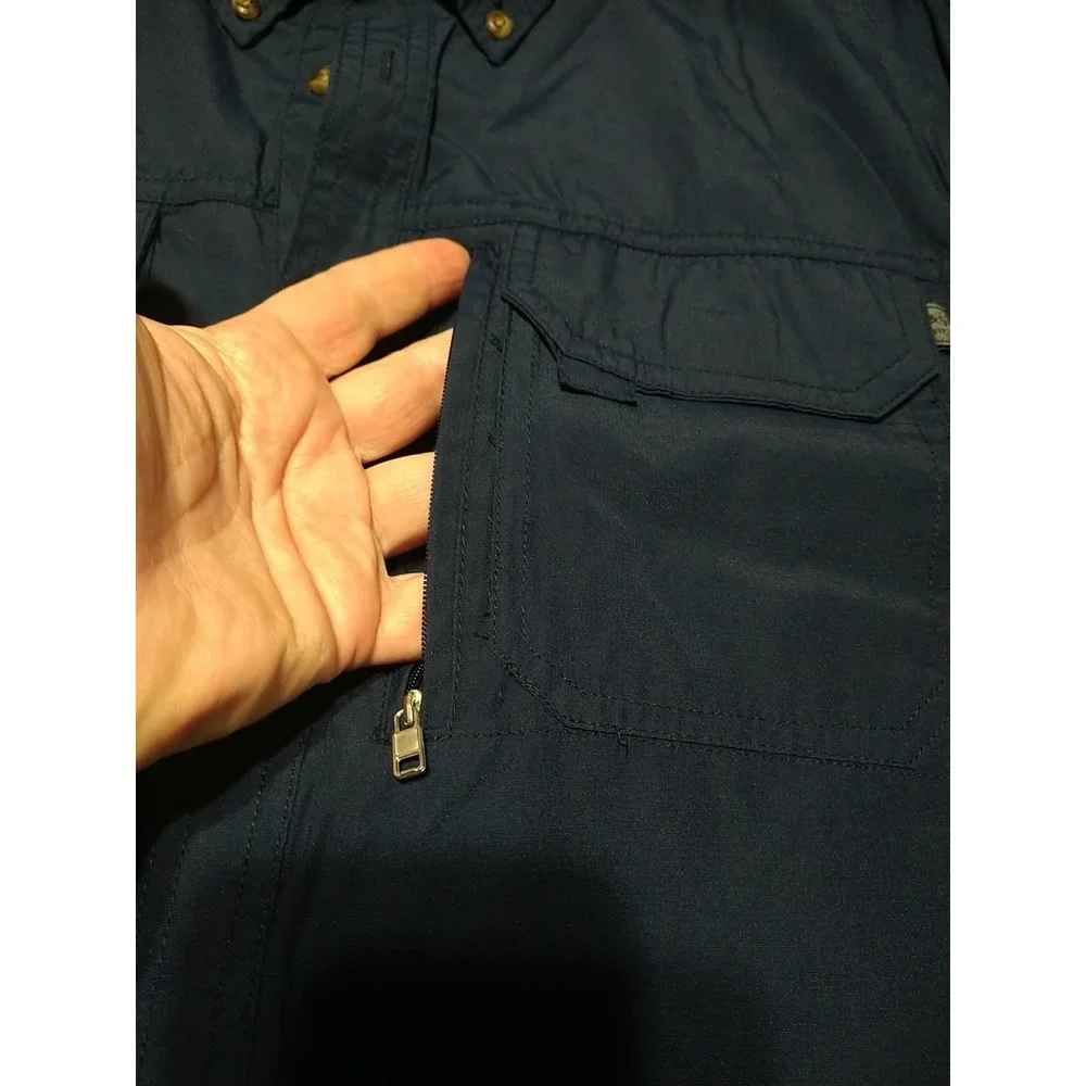Field & Stream Fishing‎ Shirt Men L Blue Boating Short Sleeve Outdoor Quick Dry